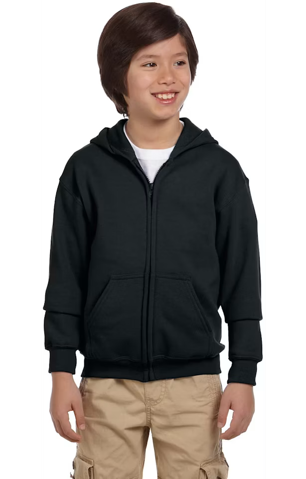 Gildan Youth Heavy Blend™ Full-Zip Hoodie (G186B)