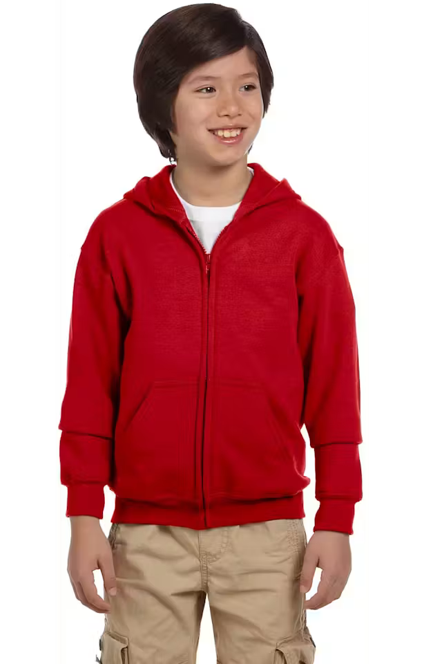 Gildan Youth Heavy Blend™ Full-Zip Hoodie (G186B)