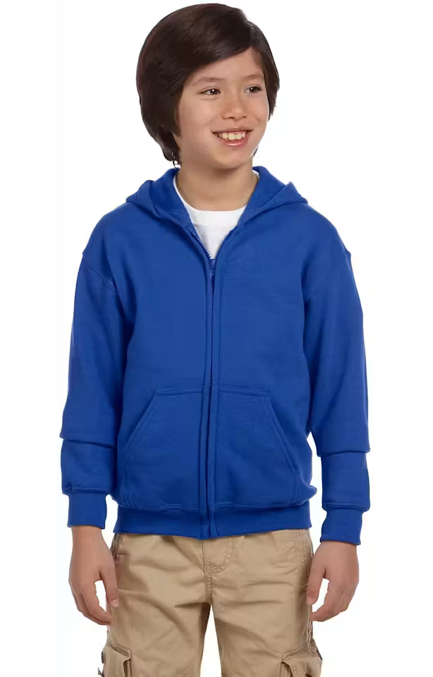 Gildan Youth Heavy Blend™ Full-Zip Hoodie (G186B)
