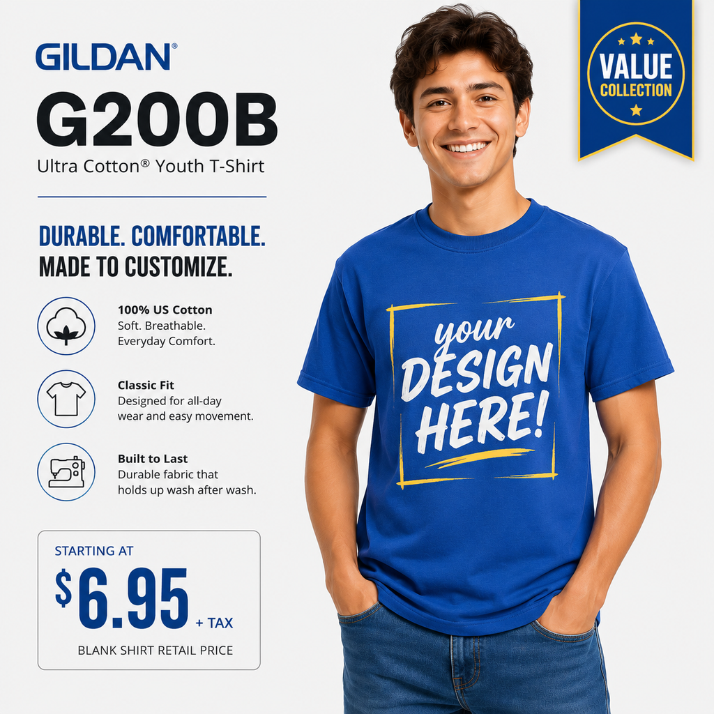 Gildan Youth Ultra Cotton® T-Shirt (G200)