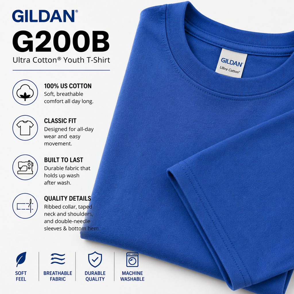 Gildan Youth Ultra Cotton® T-Shirt (G200)