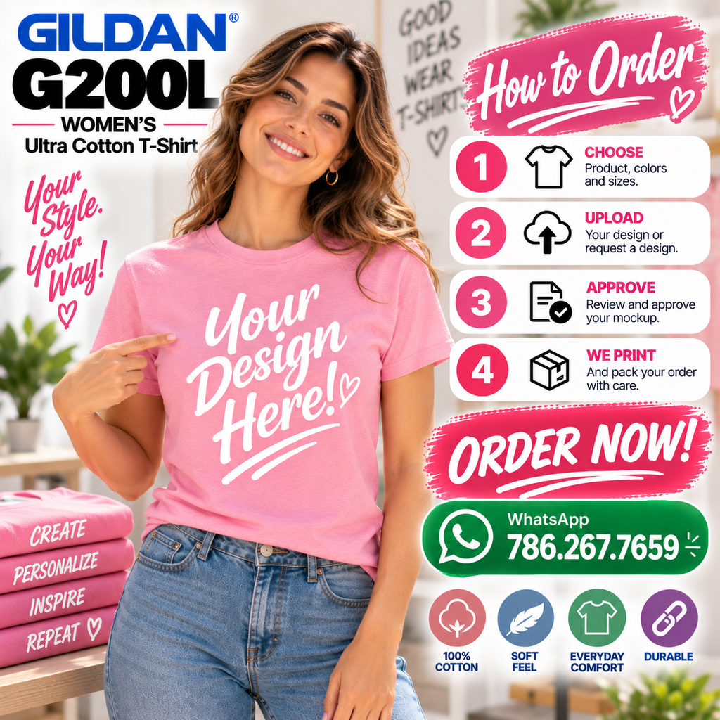 Gildan Women's Ultra Cotton T-Shirt (G200L)