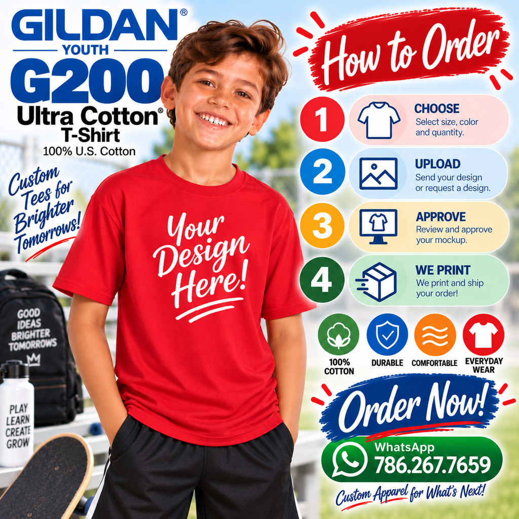 Gildan Youth Ultra Cotton® T-Shirt (G200)