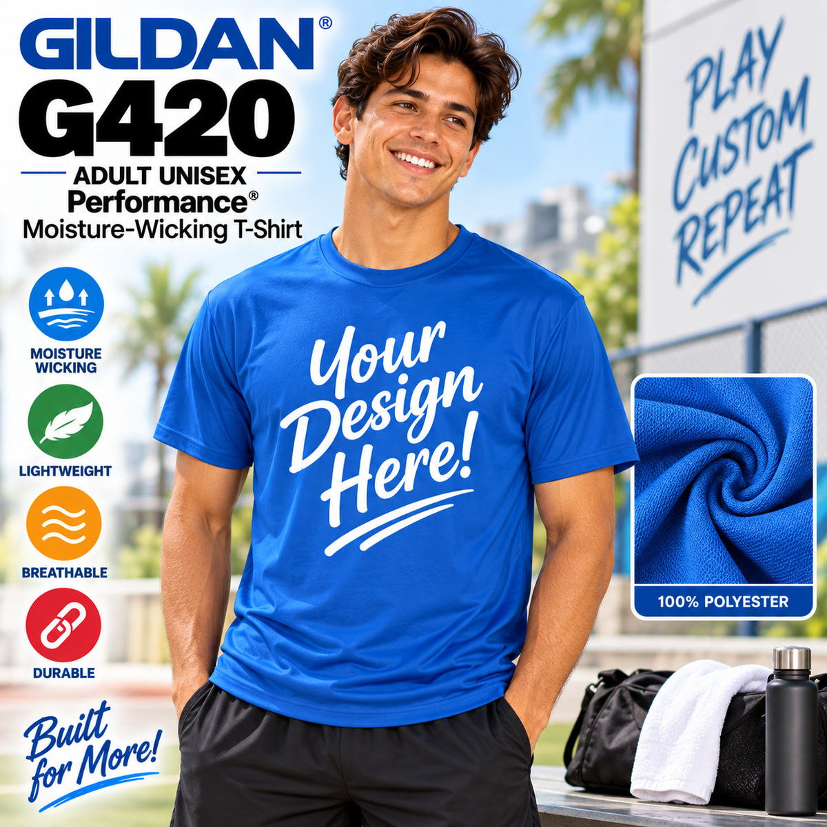 Gildan Adult Unisex Performance® Moisture-WickingT-Shirt  (G420)