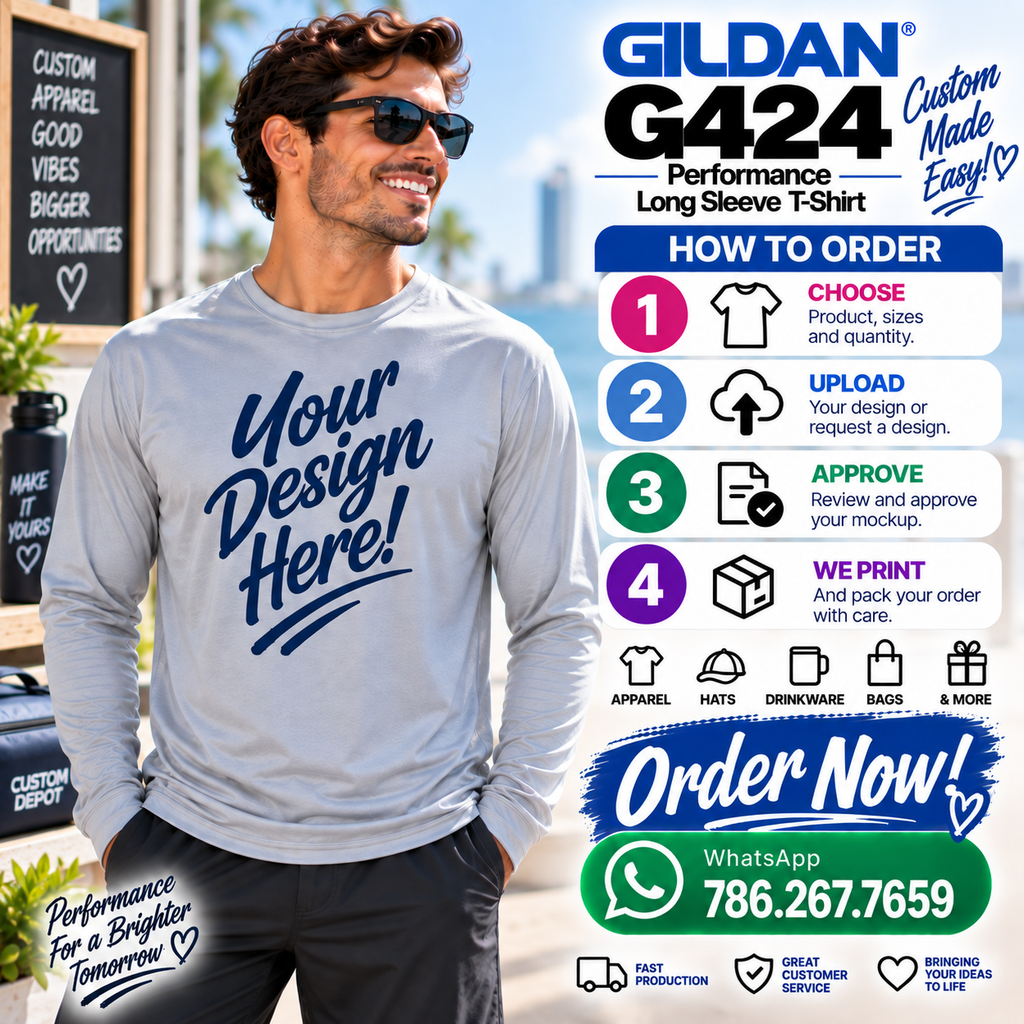Gildan Unisex Performance Long Sleeve T-Shirt (G424)