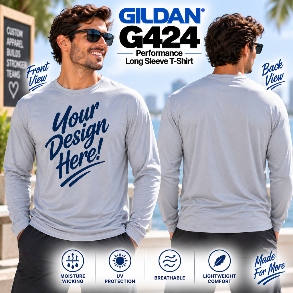 Gildan Unisex Performance Long Sleeve T-Shirt (G424)