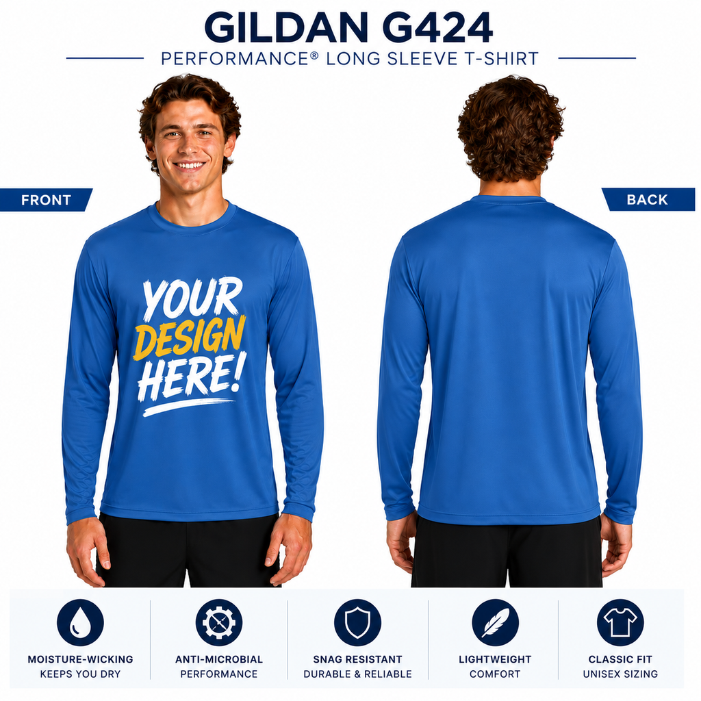 Gildan Unisex Performance Long Sleeve T-Shirt (G424)