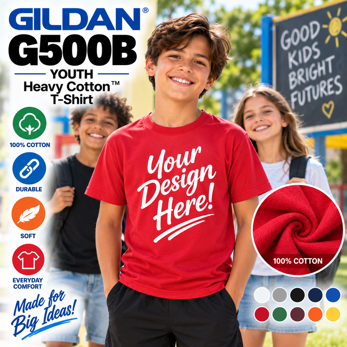 Gildan Youth Heavy Cotton™ T-Shirt (G500B)