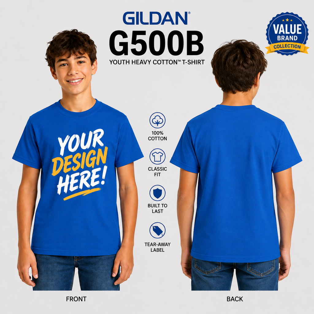 Gildan Youth Heavy Cotton™ T-Shirt (G500B)