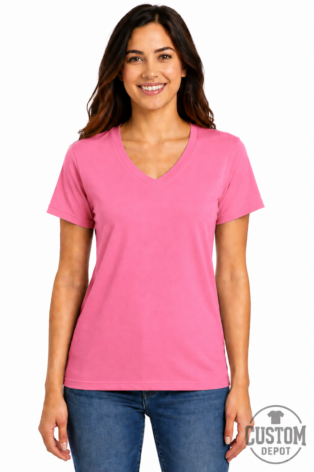 Gildan  Women’s Heavy Cotton V-Neck T-Shirt (G500VL)