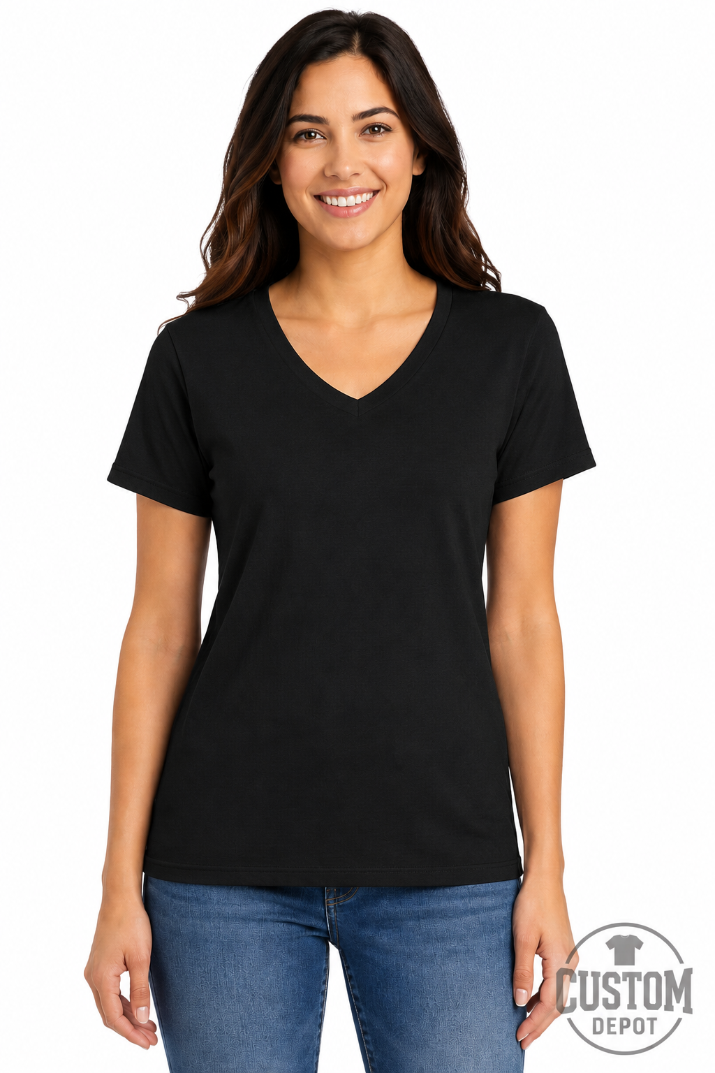 Gildan  Women’s Heavy Cotton V-Neck T-Shirt (G500VL)