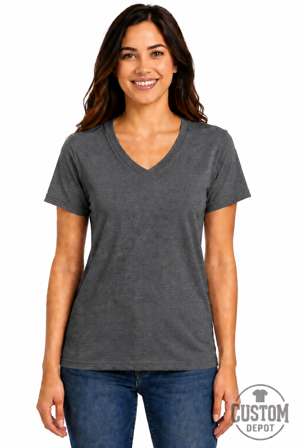 Gildan  Women’s Heavy Cotton V-Neck T-Shirt (G500VL)
