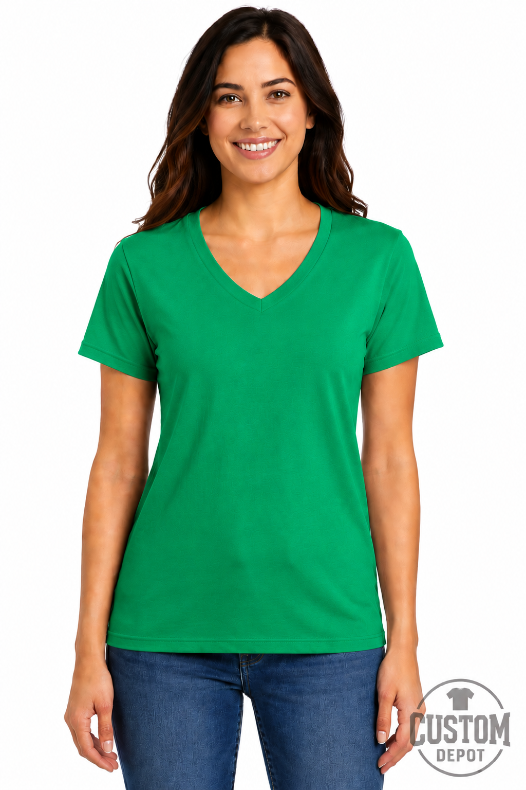 Gildan  Women’s Heavy Cotton V-Neck T-Shirt (G500VL)