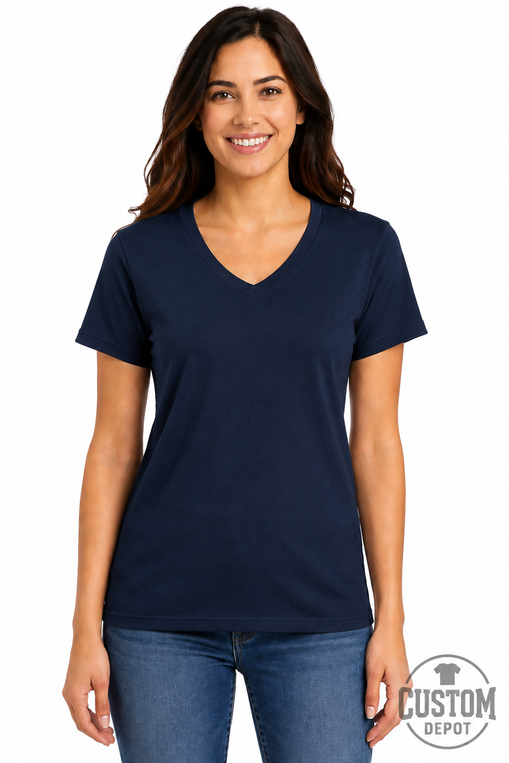 Gildan  Women’s Heavy Cotton V-Neck T-Shirt (G500VL)