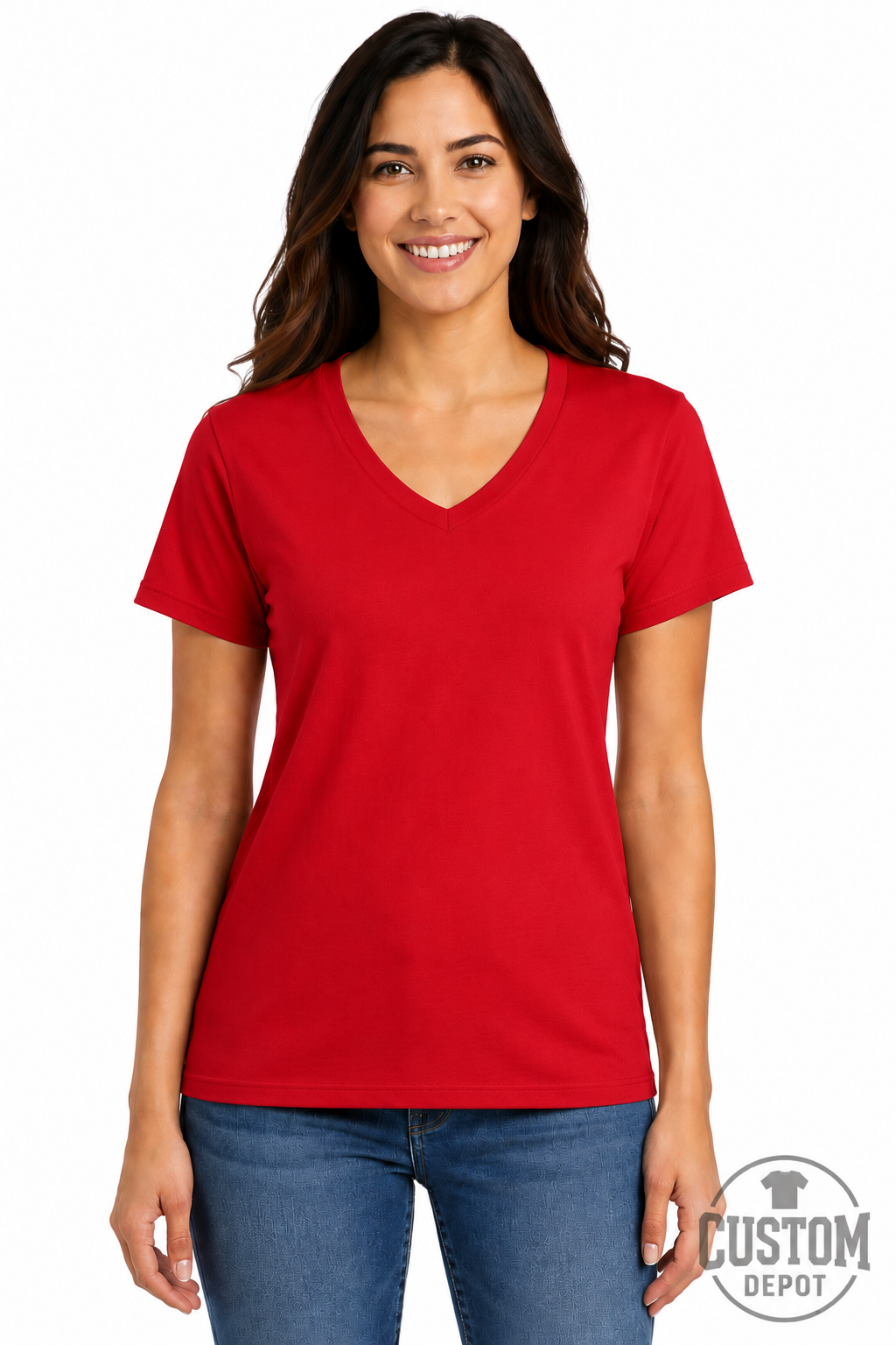 Gildan  Women’s Heavy Cotton V-Neck T-Shirt (G500VL)