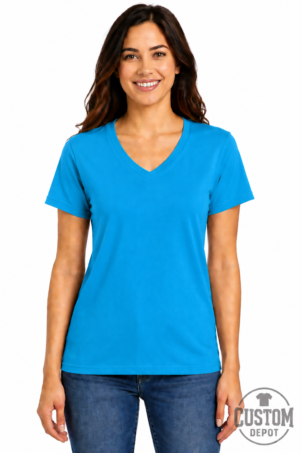 Gildan  Women’s Heavy Cotton V-Neck T-Shirt (G500VL)