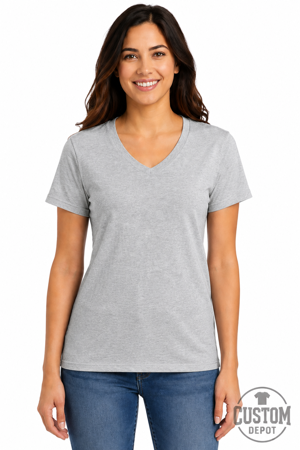 Gildan  Women’s Heavy Cotton V-Neck T-Shirt (G500VL)