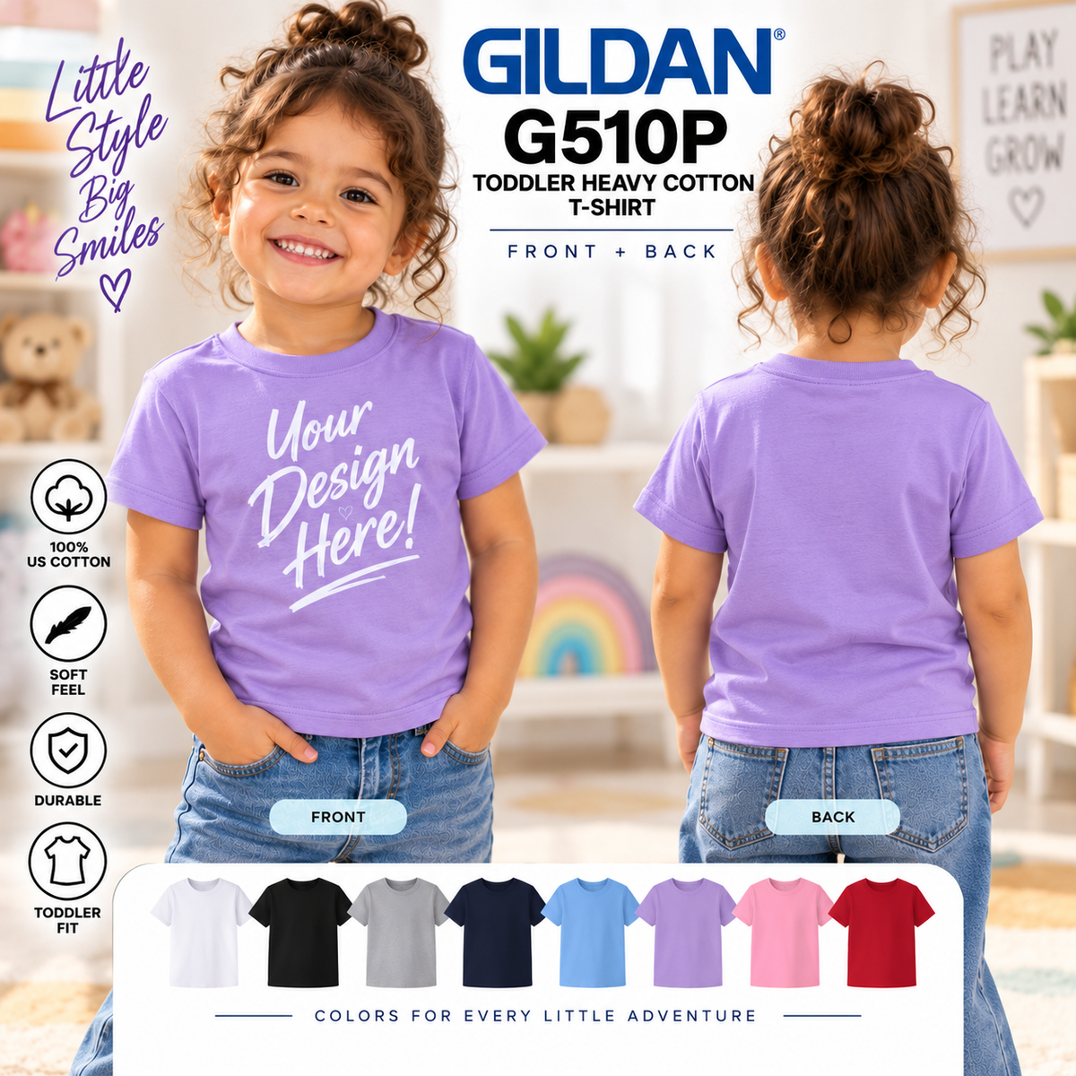 Gildan Toddler Heavy Cotton T-Shirt (G510P)