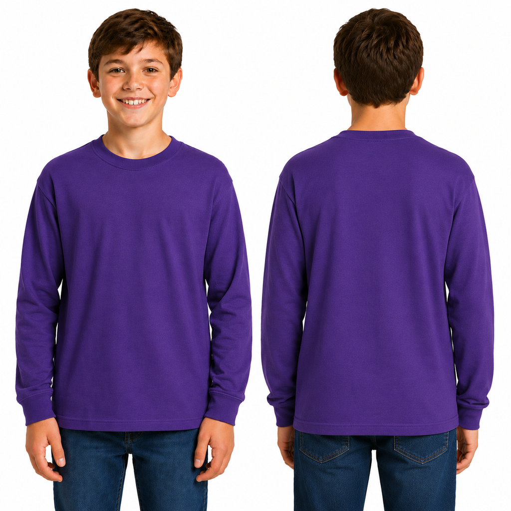 Gildan Heavy Cotton Long Sleeve Youth T-Shirt (G540B)