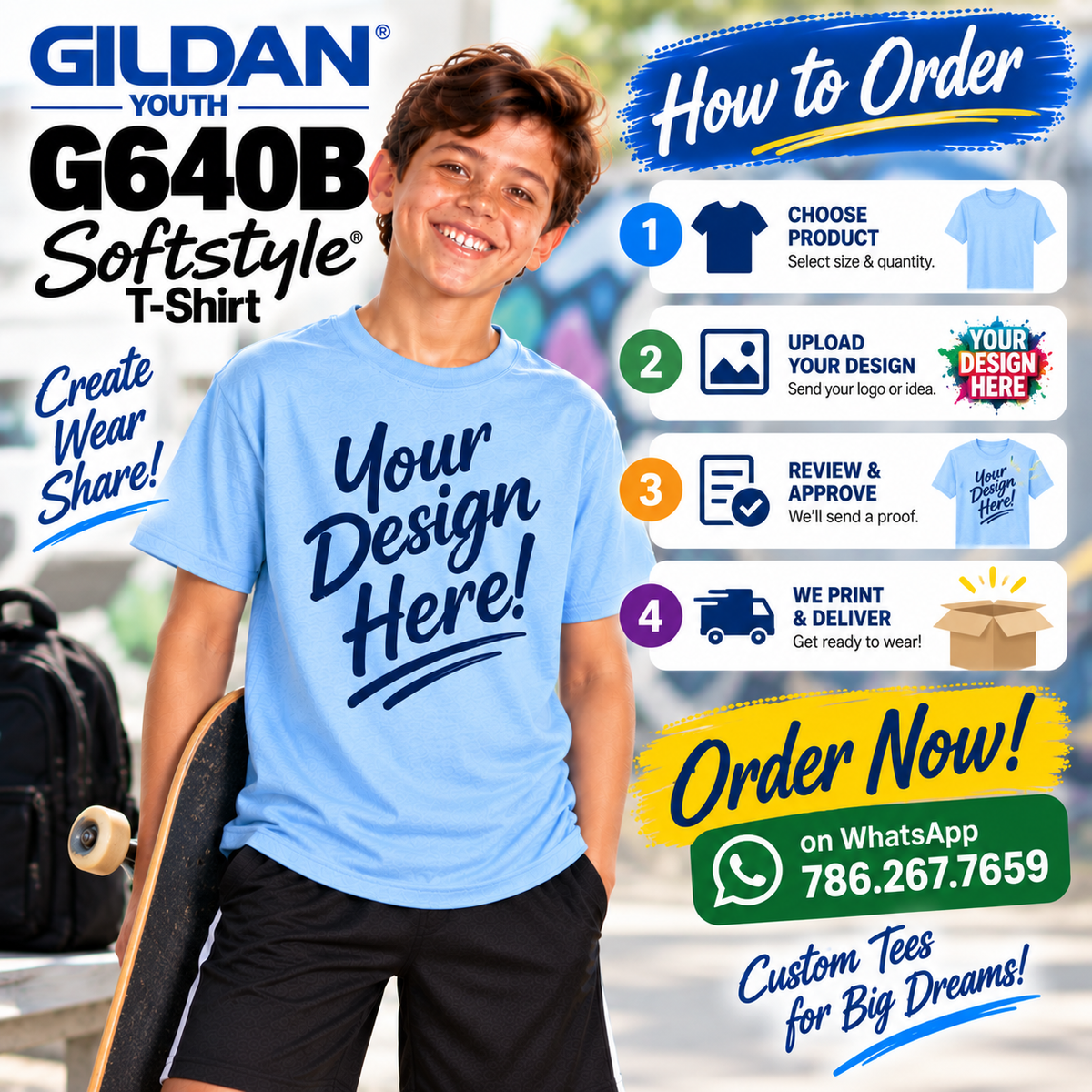 Gildan Youth  Softstyle® T-Shirt (G640B)
