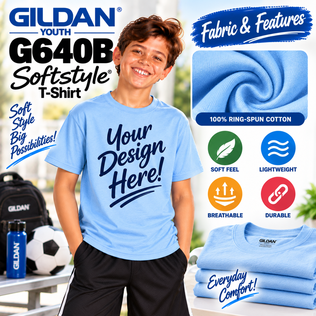 Gildan Youth  Softstyle® T-Shirt (G640B)