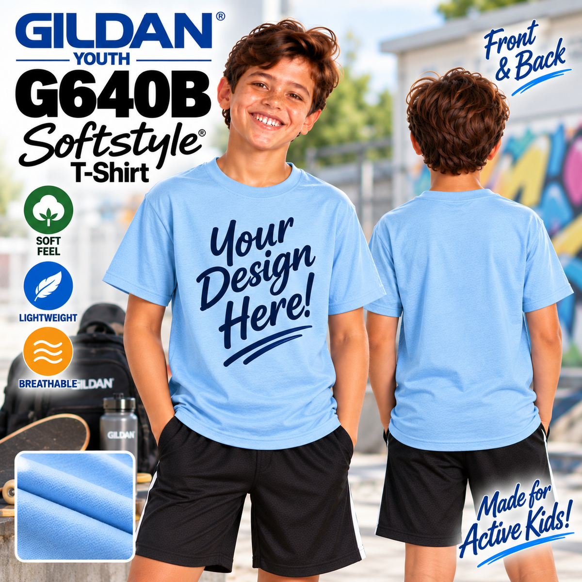 Gildan Youth  Softstyle® T-Shirt (G640B)