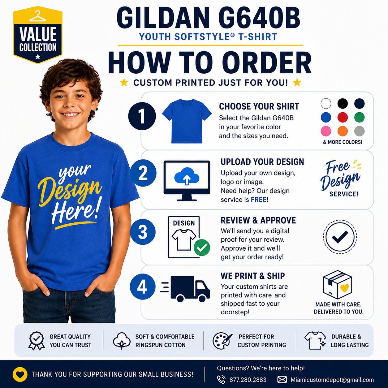 Gildan Youth  Softstyle® T-Shirt (G640B)
