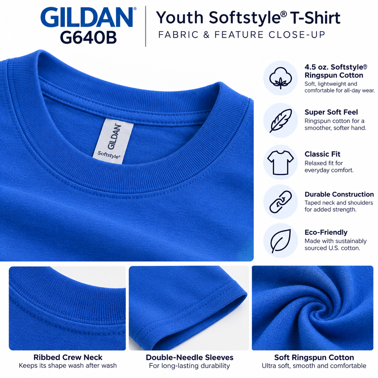 Gildan Youth  Softstyle® T-Shirt (G640B)