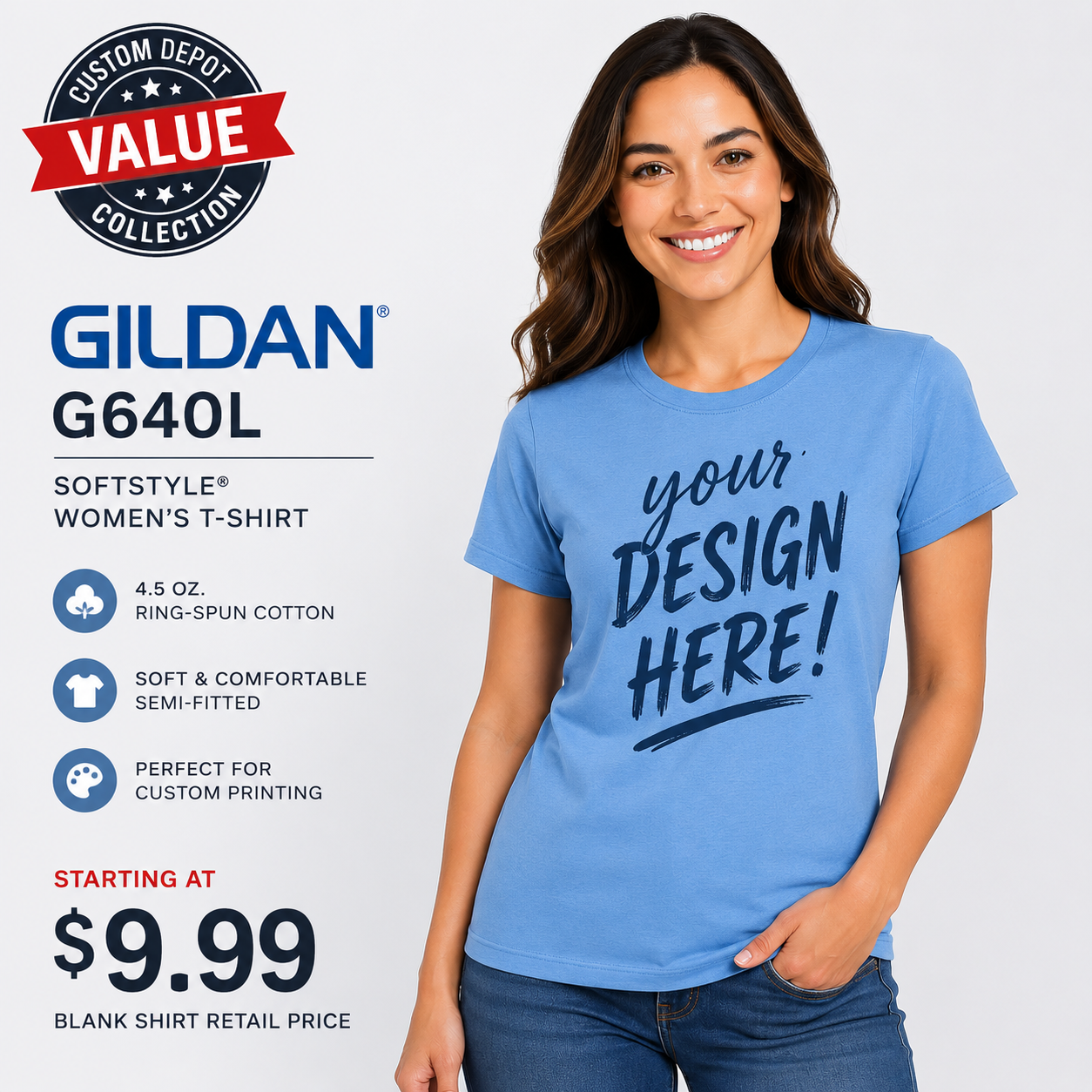 Gildan Women's Softstyle®  T-Shirt (G64L)