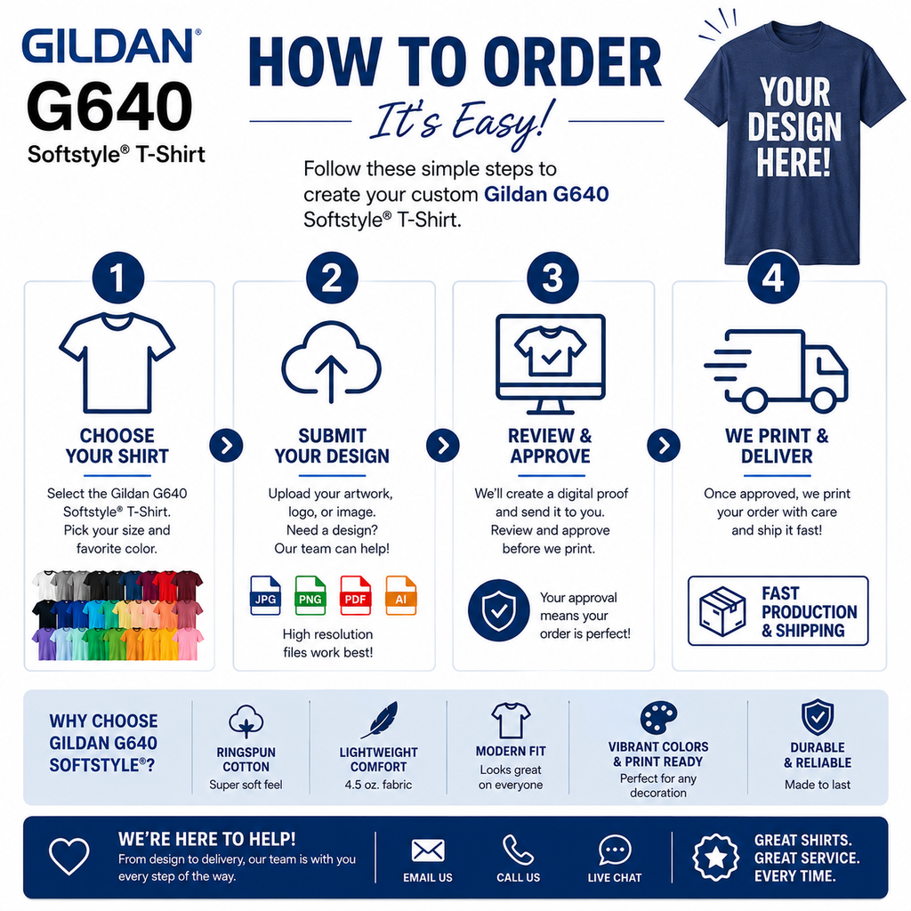 Gildan Adult Unisex Softstyle®  Ringspun Cotton Short Sleeve T-Shirt (G640)