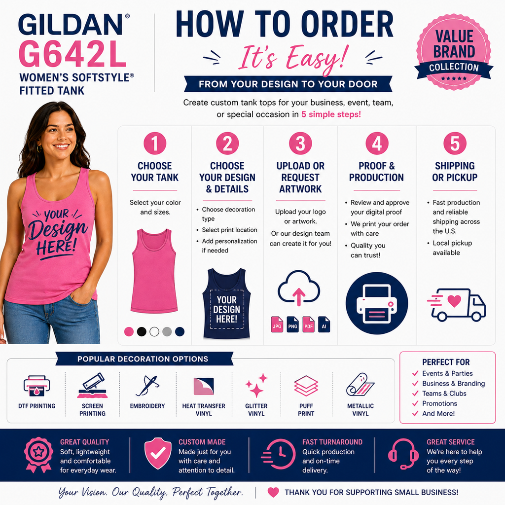 Gildan Women's Softstyle® Fitted Tank (G642L)