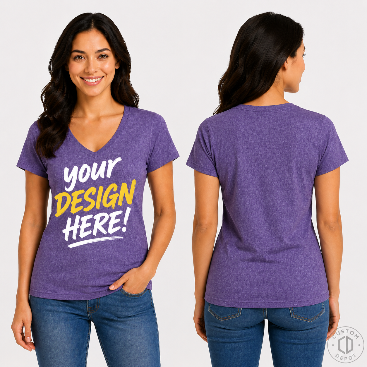 Gildan Women's Softstyle® V-Neck T-Shirt (G64VL)