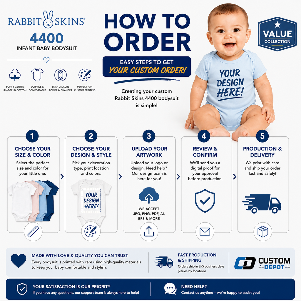 Rabbit Skins Infant Baby Rib Bodysuit (4400)