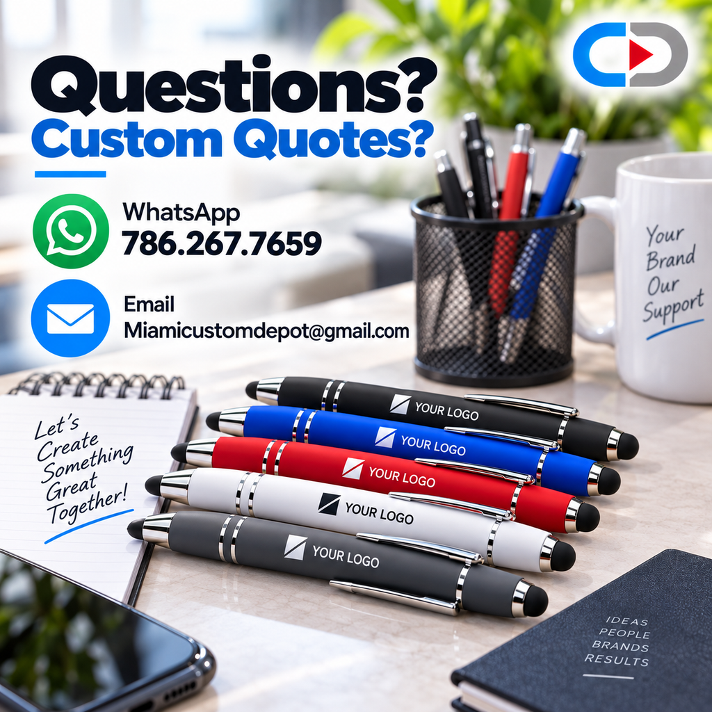 Custom Matte Stylus Pens – 2-Sided Laser Engraving | Personalized Business Pens