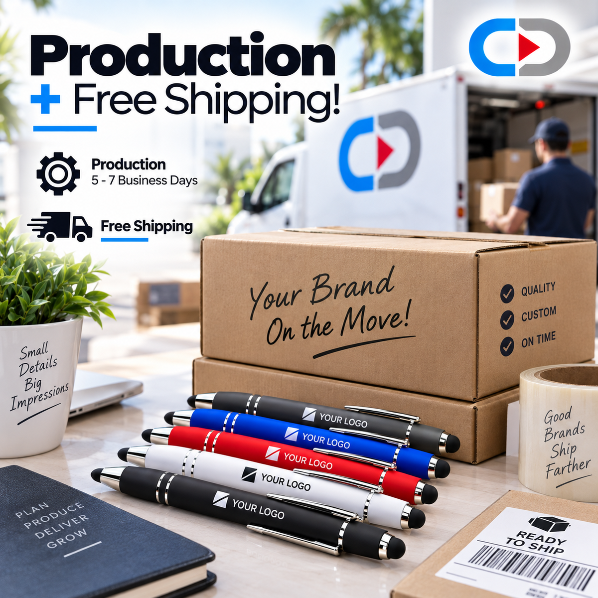 Custom Matte Stylus Pens – 2-Sided Laser Engraving | Personalized Business Pens