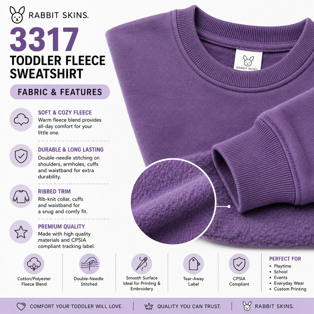 Rabbit Skins Toddler Fleece Sweatshirt (RS3317)