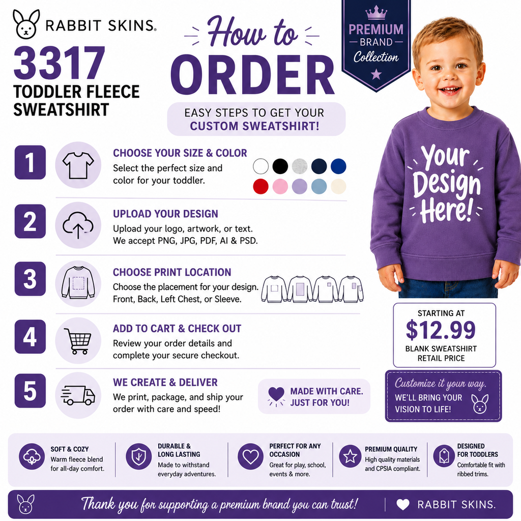 Rabbit Skins Toddler Fleece Sweatshirt (RS3317)