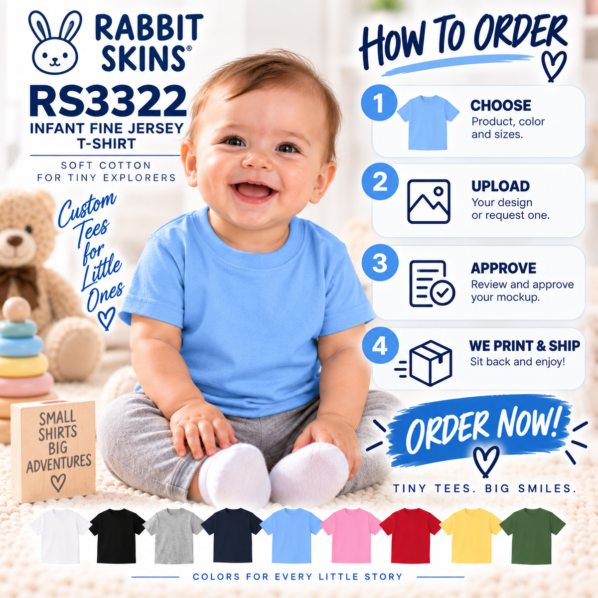 Rabbit Skins  Infant Fine Jersey T-Shirt (RS3322)