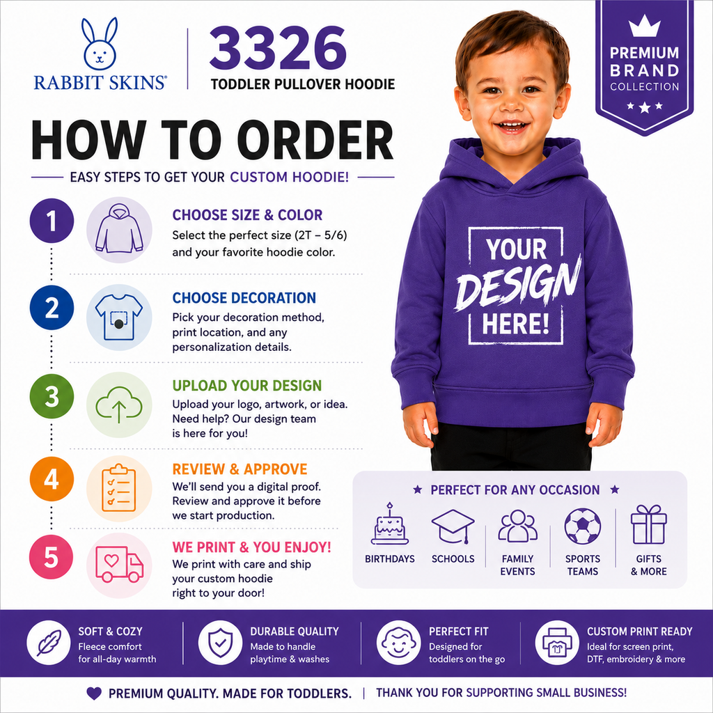 Rabbit Skins Toddler Pullover Hoodie (RS3326)