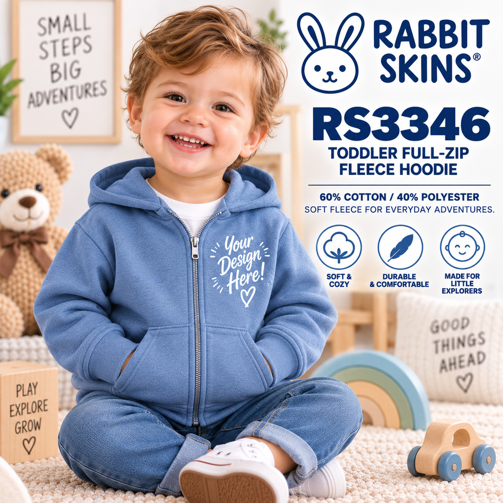 Rabbit Skins Toddler Full-Zip Fleece Hoodie (RS3346)