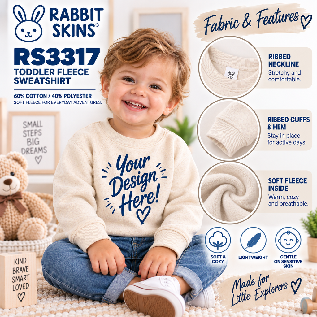 Rabbit Skins Toddler Fleece Sweatshirt (RS3317)