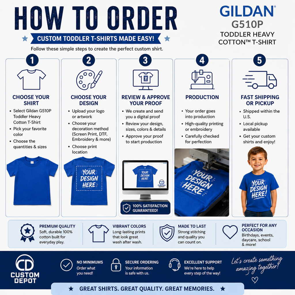 Gildan Toddler Heavy Cotton T-Shirt (G510P)