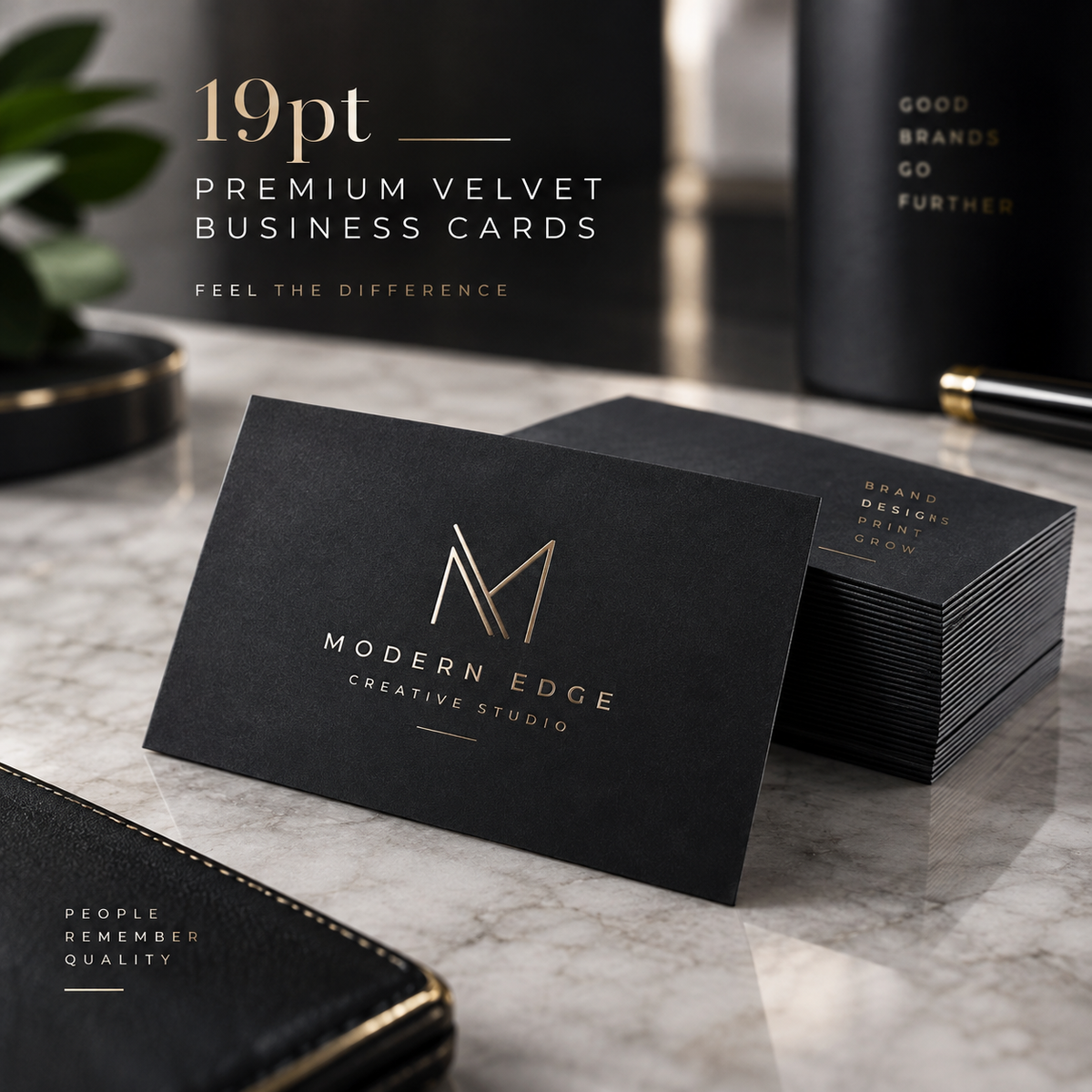 19pt Premium Velvet / Soft Touch Business Cards