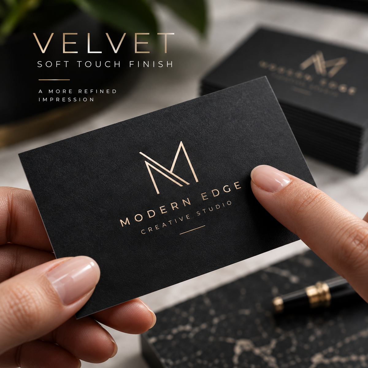 19pt Premium Velvet / Soft Touch Business Cards