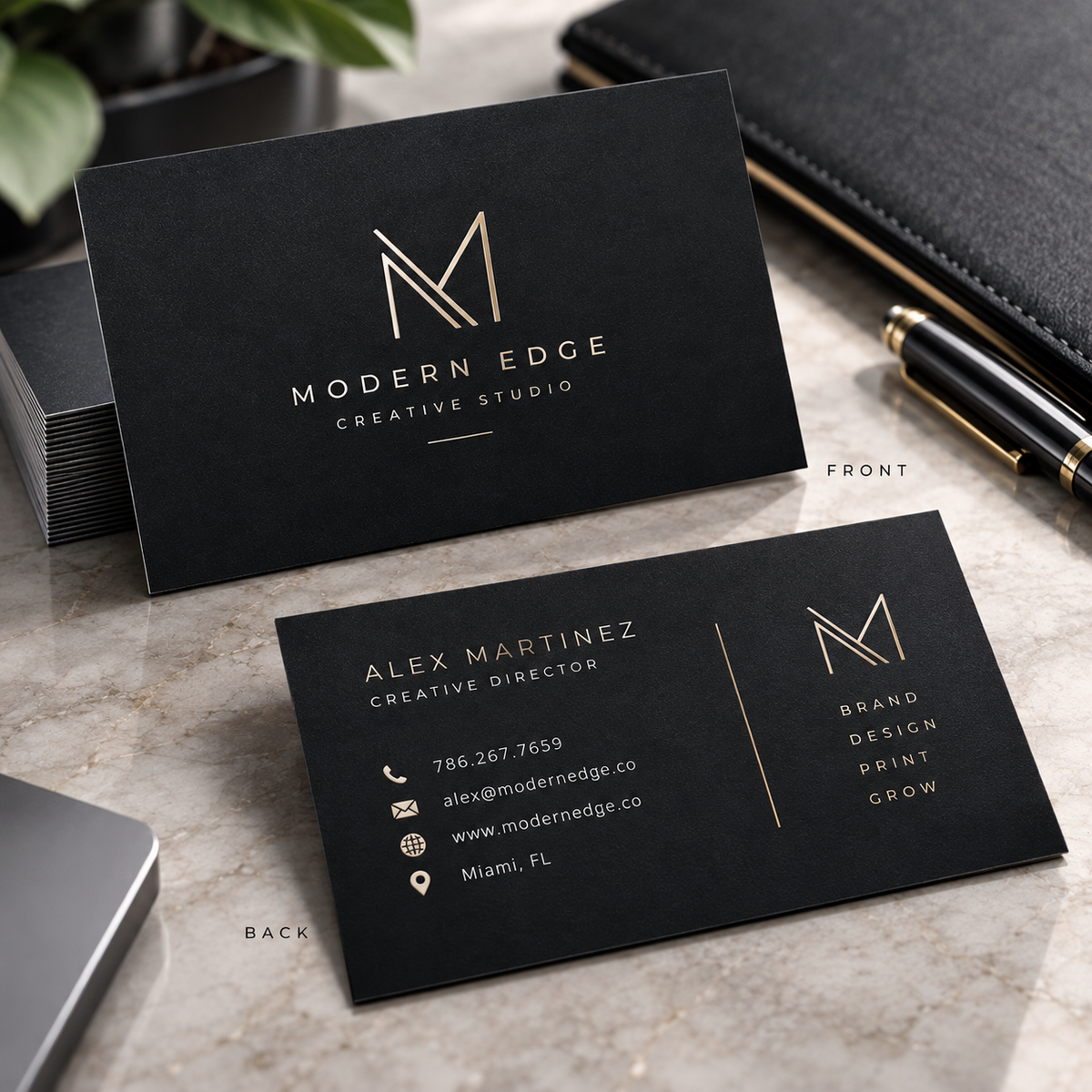 19pt Premium Velvet / Soft Touch Business Cards