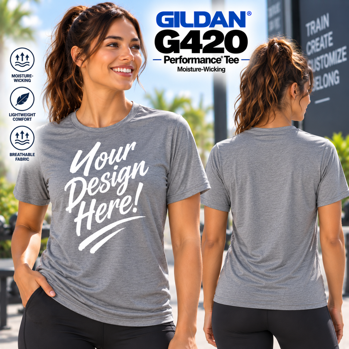 Gildan Unisex Performance® Adult Moisture-Wicking Performance Tee (G420)