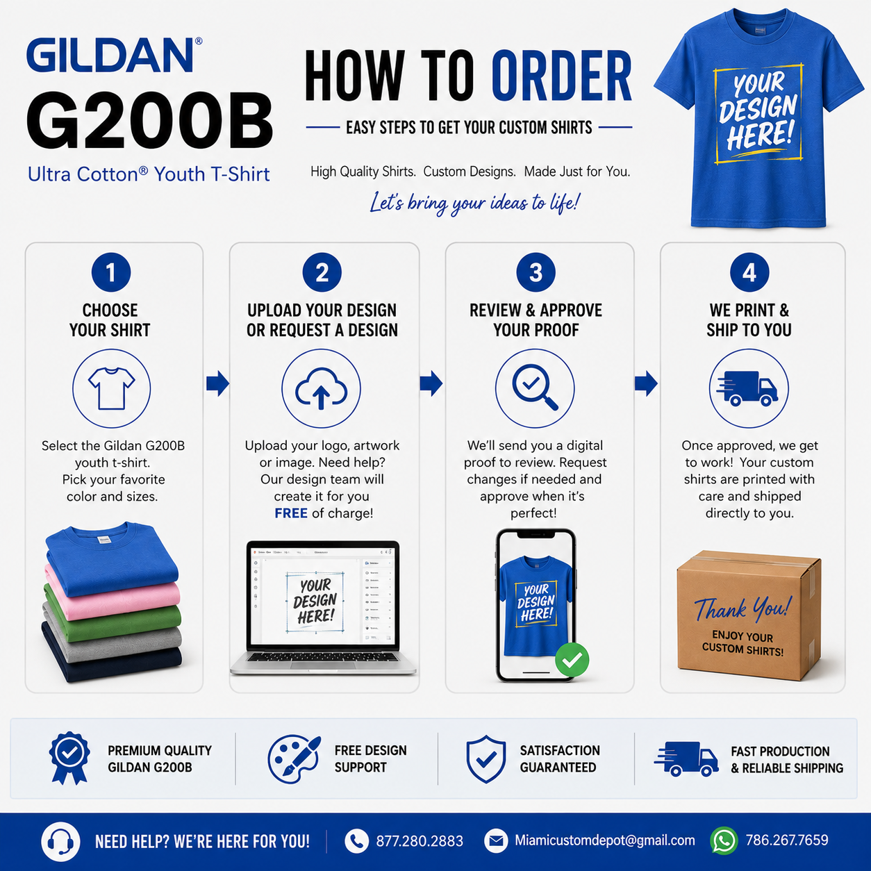 Gildan Youth Ultra Cotton® T-Shirt (G200)