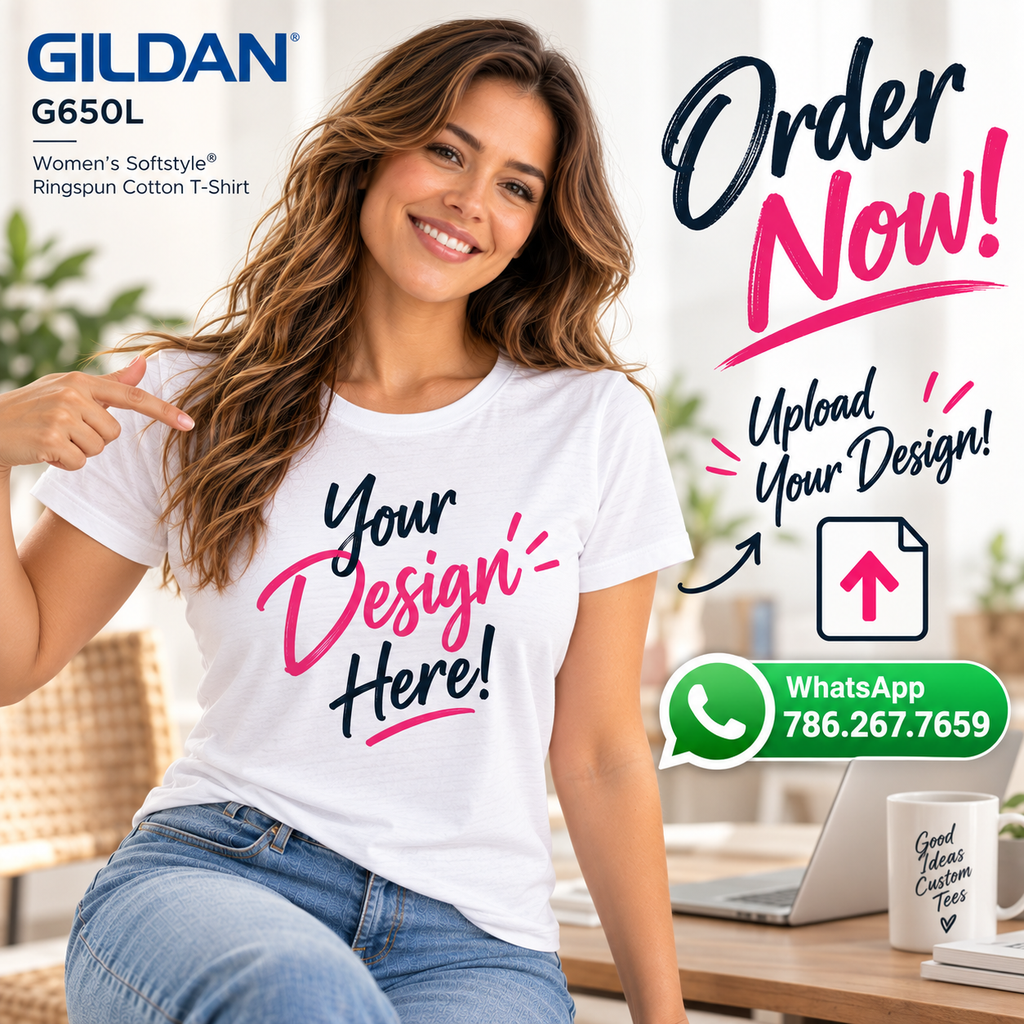 Gildan Women's Softstyle® Ringspun Cotton T-Shirt (G650L)