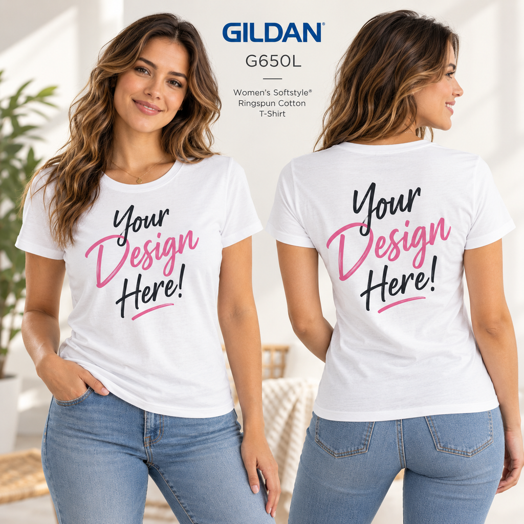 Gildan Women's Softstyle® Ringspun Cotton T-Shirt (G650L)
