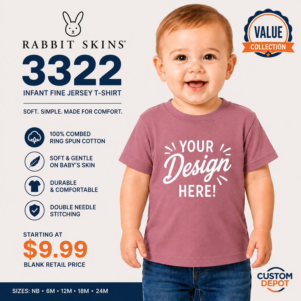 Rabbit Skins  Infant Fine Jersey T-Shirt (RS3322)